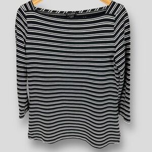 St John Striped Top, Square Neck.
